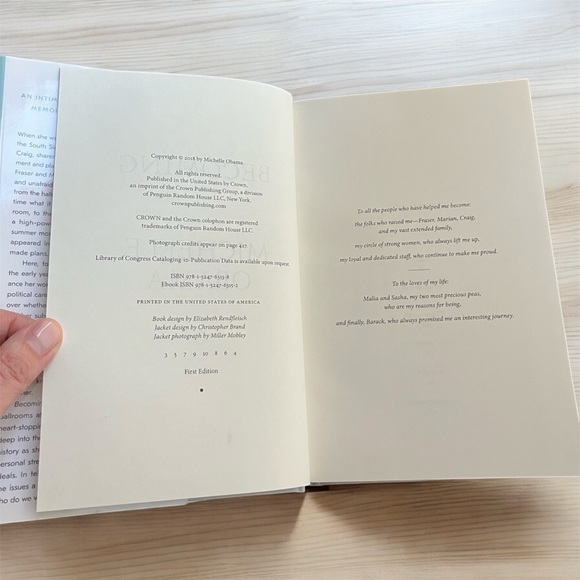 2/$30 NEW Becoming Michelle Obama Hard Cover Book Oprah's 2018 Book Club - Picture 6 of 10